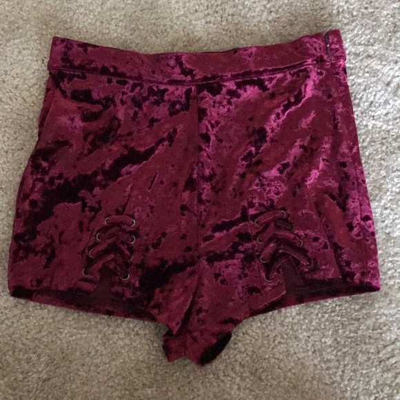 Pants - Red Velvet Shorts